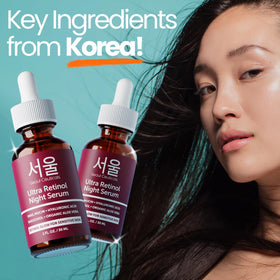 SeoulCeuticals label and claims closeup showing cruelty-free and paraben-free messaging