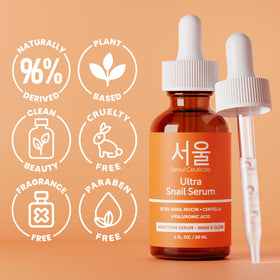 SeoulCeuticals product next to a coin to show 1 oz scale