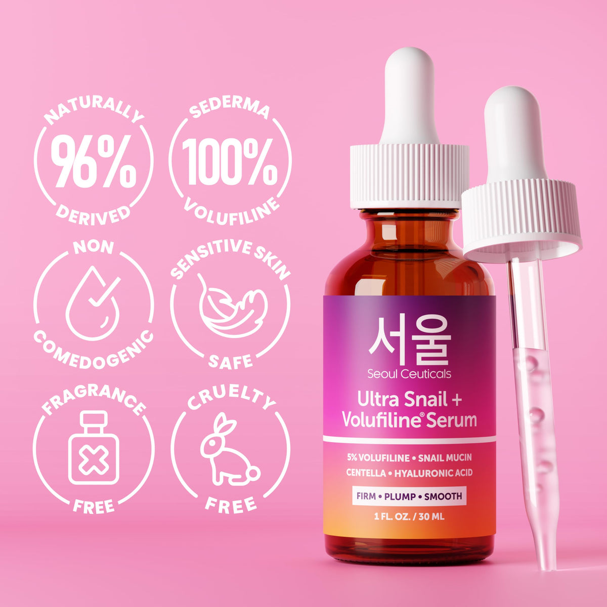 SeoulCeuticals serum on hand demonstrating quick absorption benefit