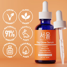 SeoulCeuticals bottle in hand for scale, indicates generous 2oz supply
