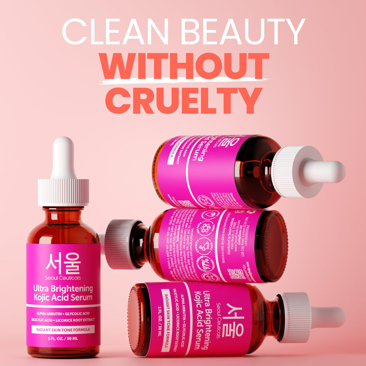 SeoulCeuticals serum texture on hand demonstrating smooth absorbent finish