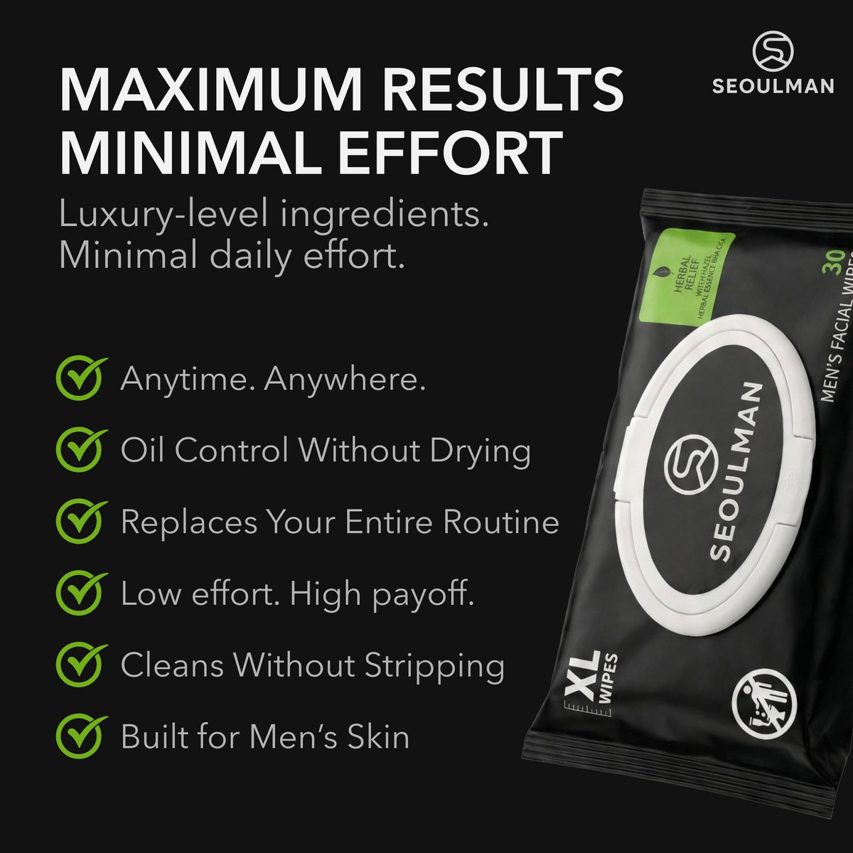 Seoulman used during morning routine portraying refreshed, hydrated skin for busy men
