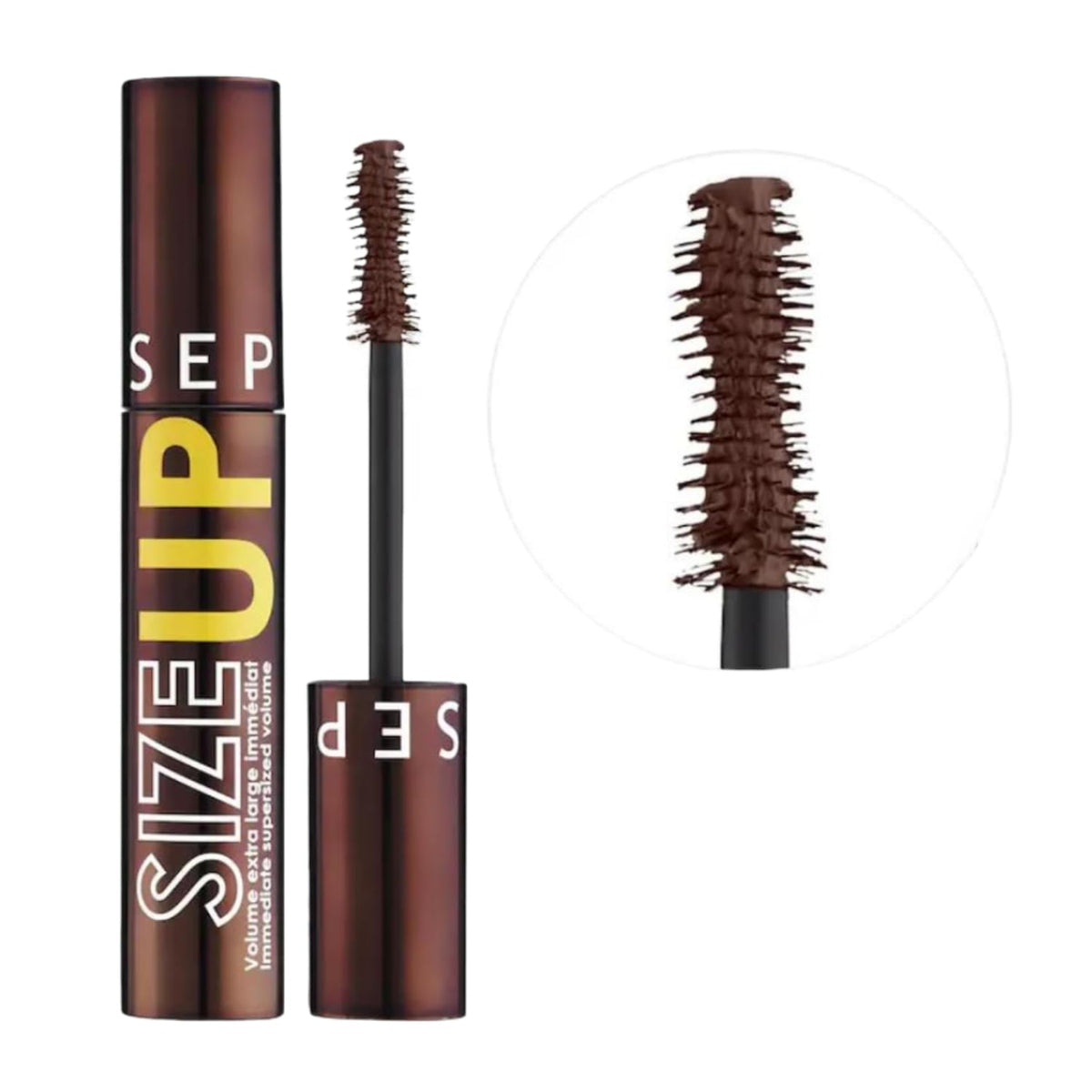 SEPHORA hourglass brush close-up highlighting bristles for precise volumizing