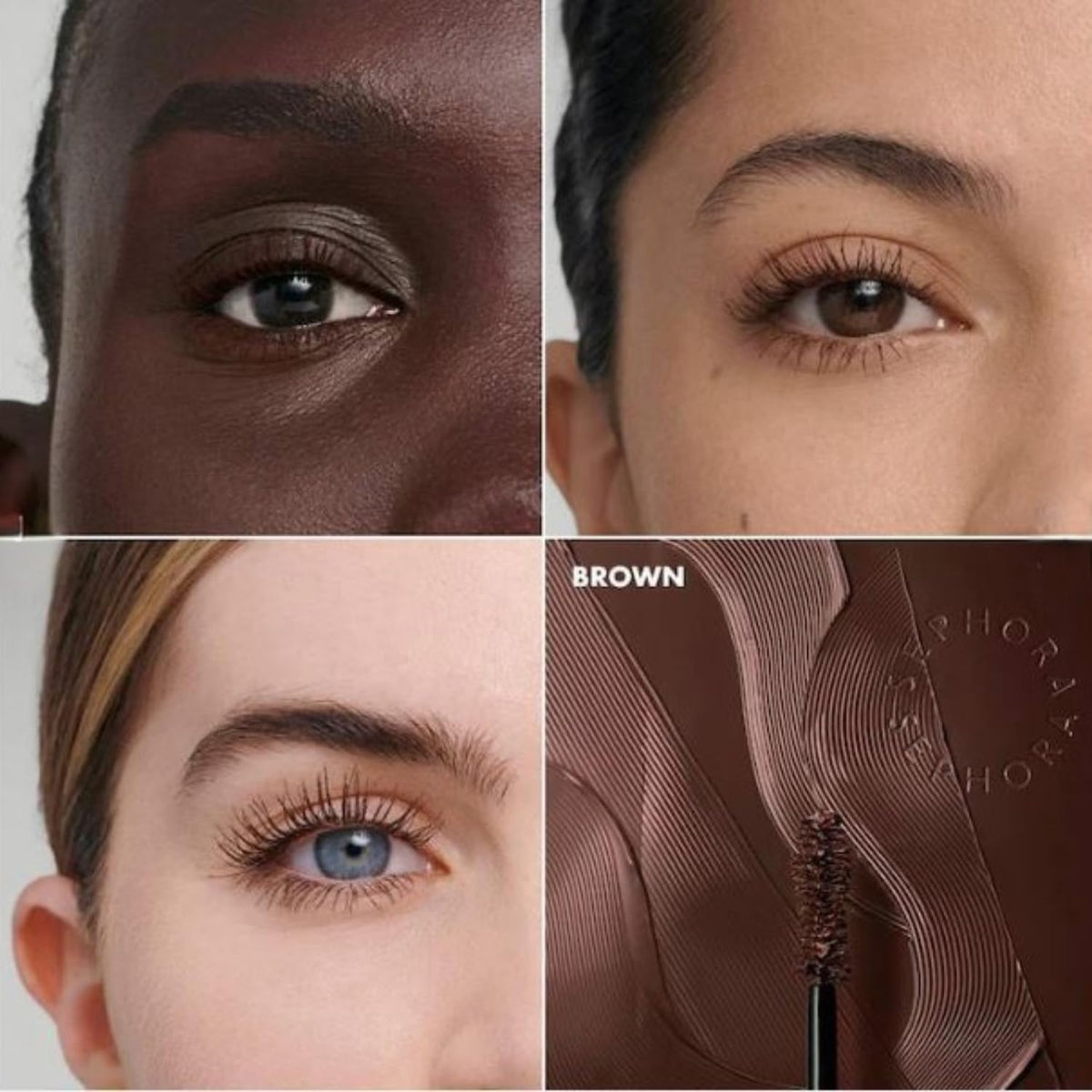 SEPHORA mascara applied on lashes showing lifted, fuller lashes for natural look