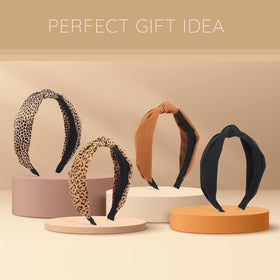 Sept Montagne headbands arranged in gift box suggesting presentable gifting option