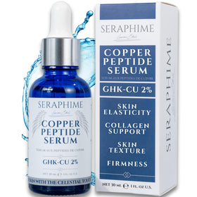 Seraphime front packaging showing bottle and box, highlighting potency and benefit