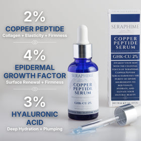 Seraphime glass dropper bottle detail, showcasing easy precise application benefit