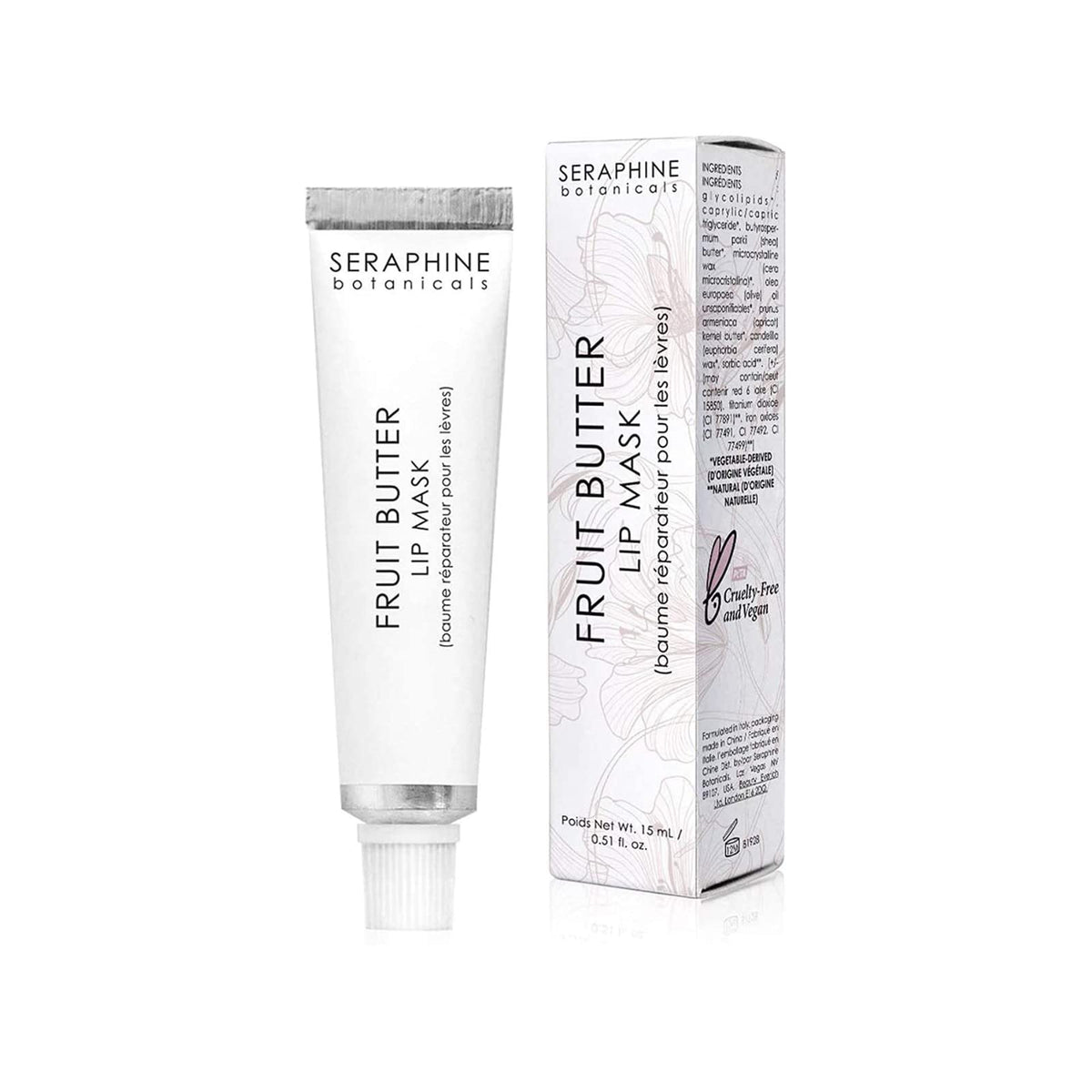 Seraphine Botanicals application on lips in use, demonstrating instant hydration benefit