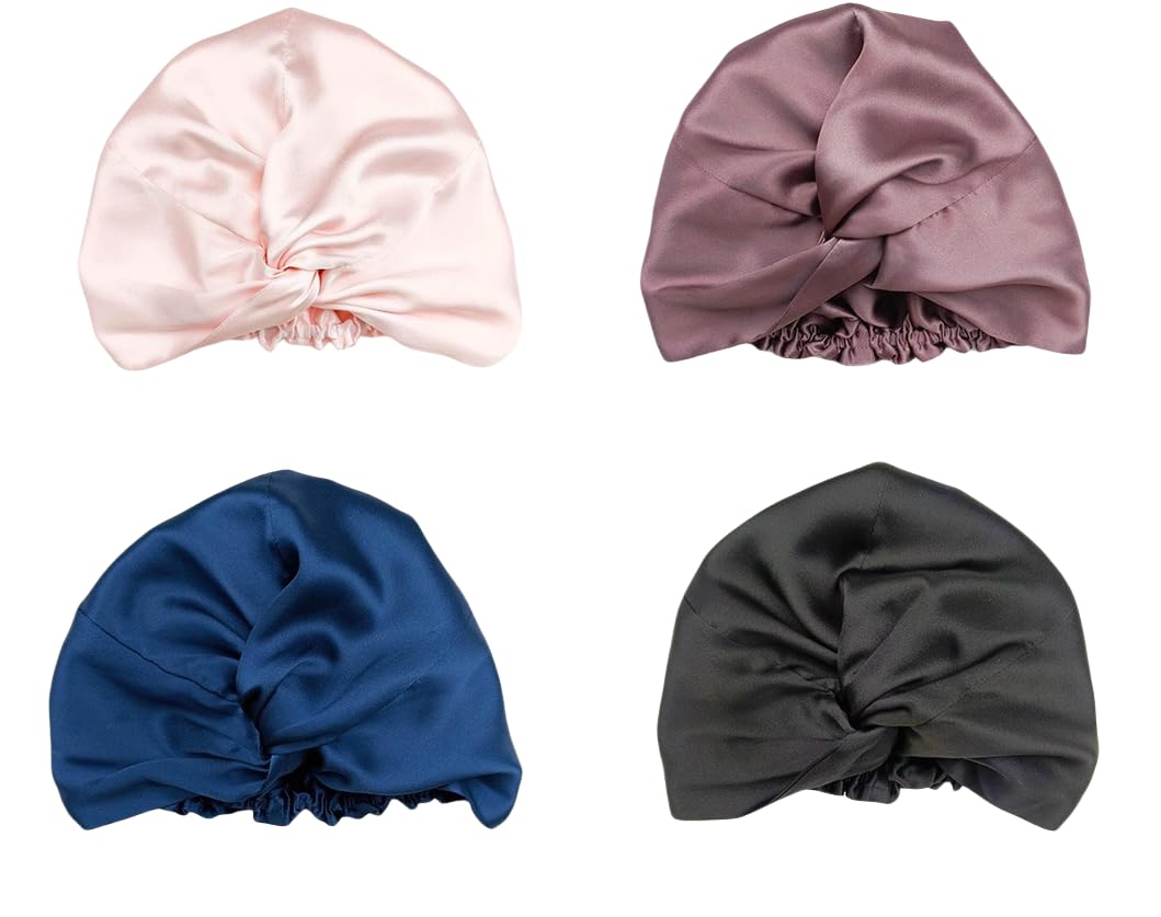 SereLune bonnet beside hand to show scale and roomy fit for long hairstyles