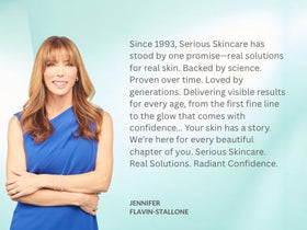 Serious Skincare layered under makeup showing smoother complexion and pore blur