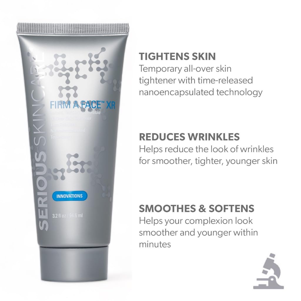 Serious Skincare application on jawline showing targeted lift and smoothing benefit
