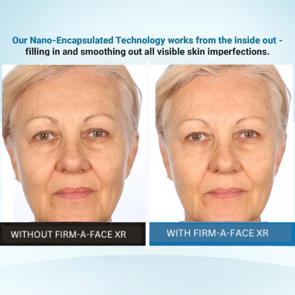 Serious Skincare split before and after image showing visible pore blurring benefit