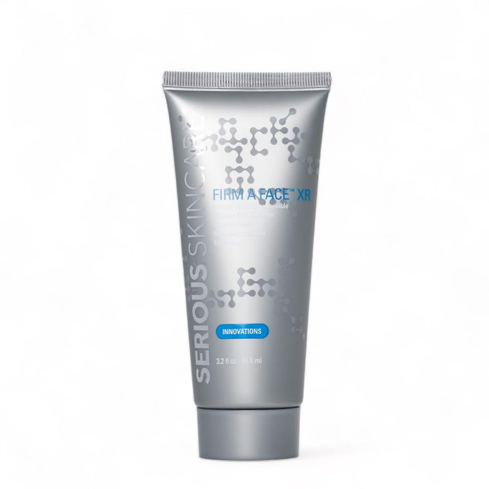 Serious Skincare bottle front view showing product branding and instant lift benefit