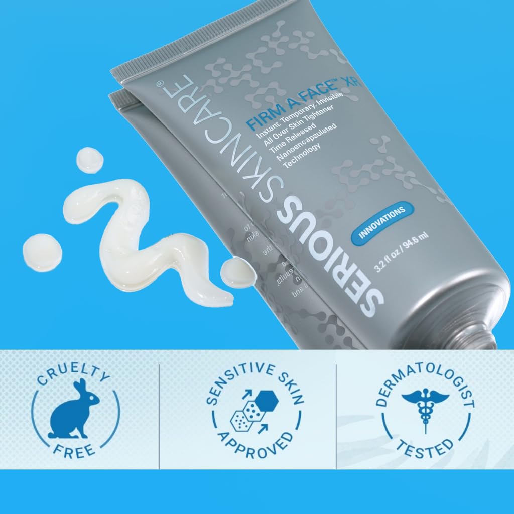 Serious Skincare worn under makeup in lifestyle setting demonstrating seamless layering benefit