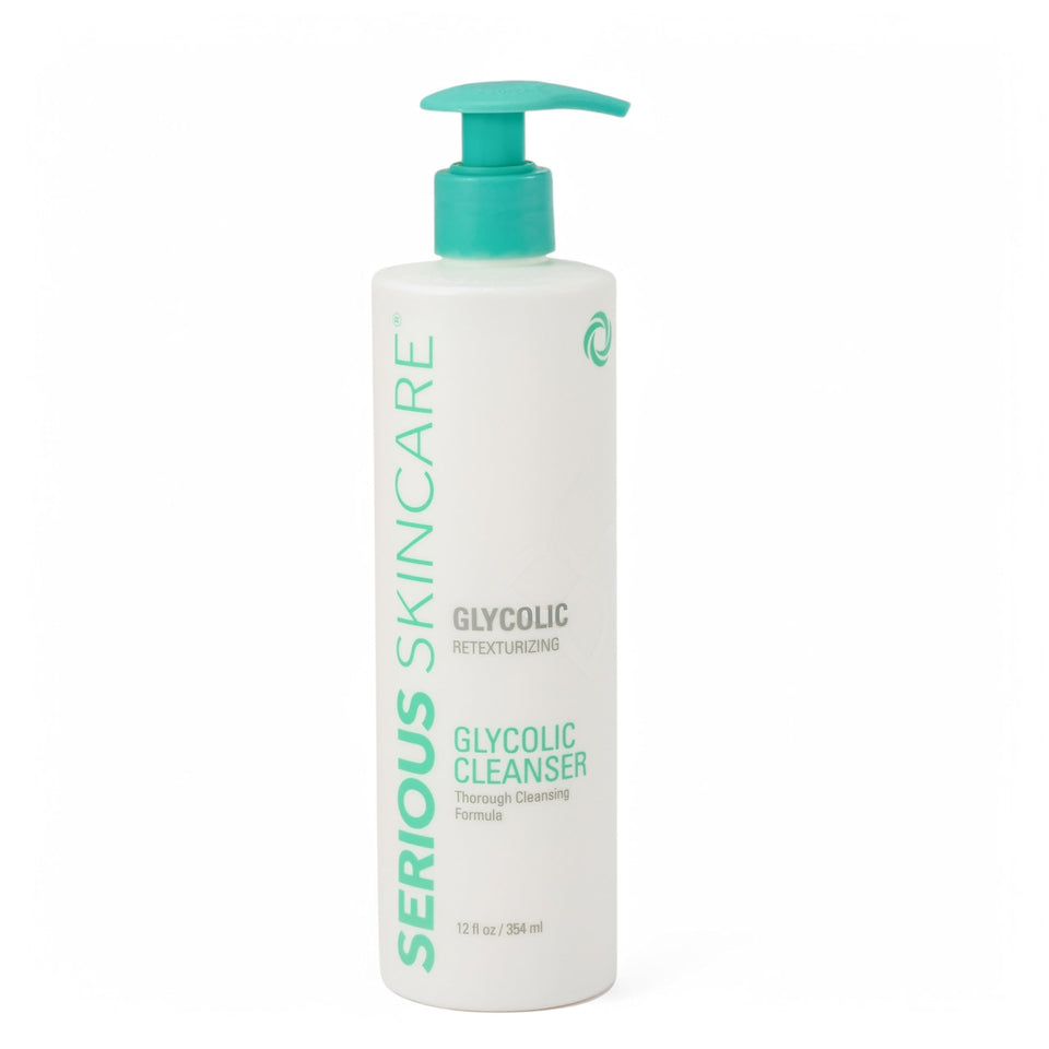 Serious Skincare front bottle view showing label and benefits