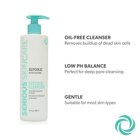 Serious Skincare ingredient panel highlighting aloe and chamomile soothing