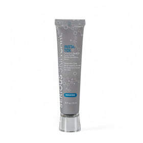 Serious Skincare bottle front packaging showing product and benefits