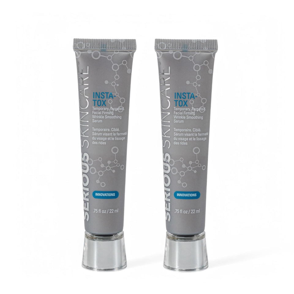 Serious Skincare product front packaging showing bottle and branding for quick ID and trust