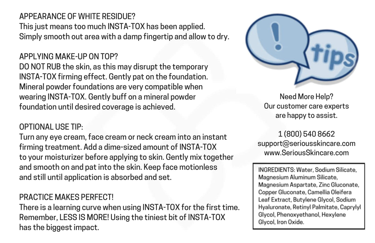 Serious Skincare used under foundation showing smoother skin surface and makeup-friendly finish