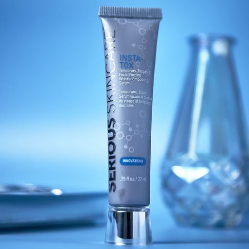Serious Skincare two bottles in a handbag showing the 2-pack benefit for on-the-go touch-ups