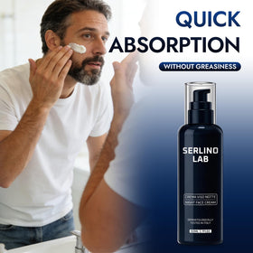 SerlinoLab 50ml next to a smartphone for scale, convenient travel-friendly size
