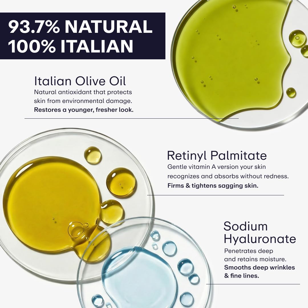 Omnis Uomo SerlinoLab applied on male hands illustrating simple nightly routine benefit
