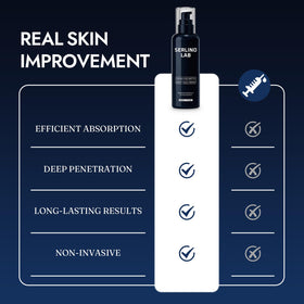 SerlinoLab ingredients display with olive and hyaluronate emphasizing natural hydration