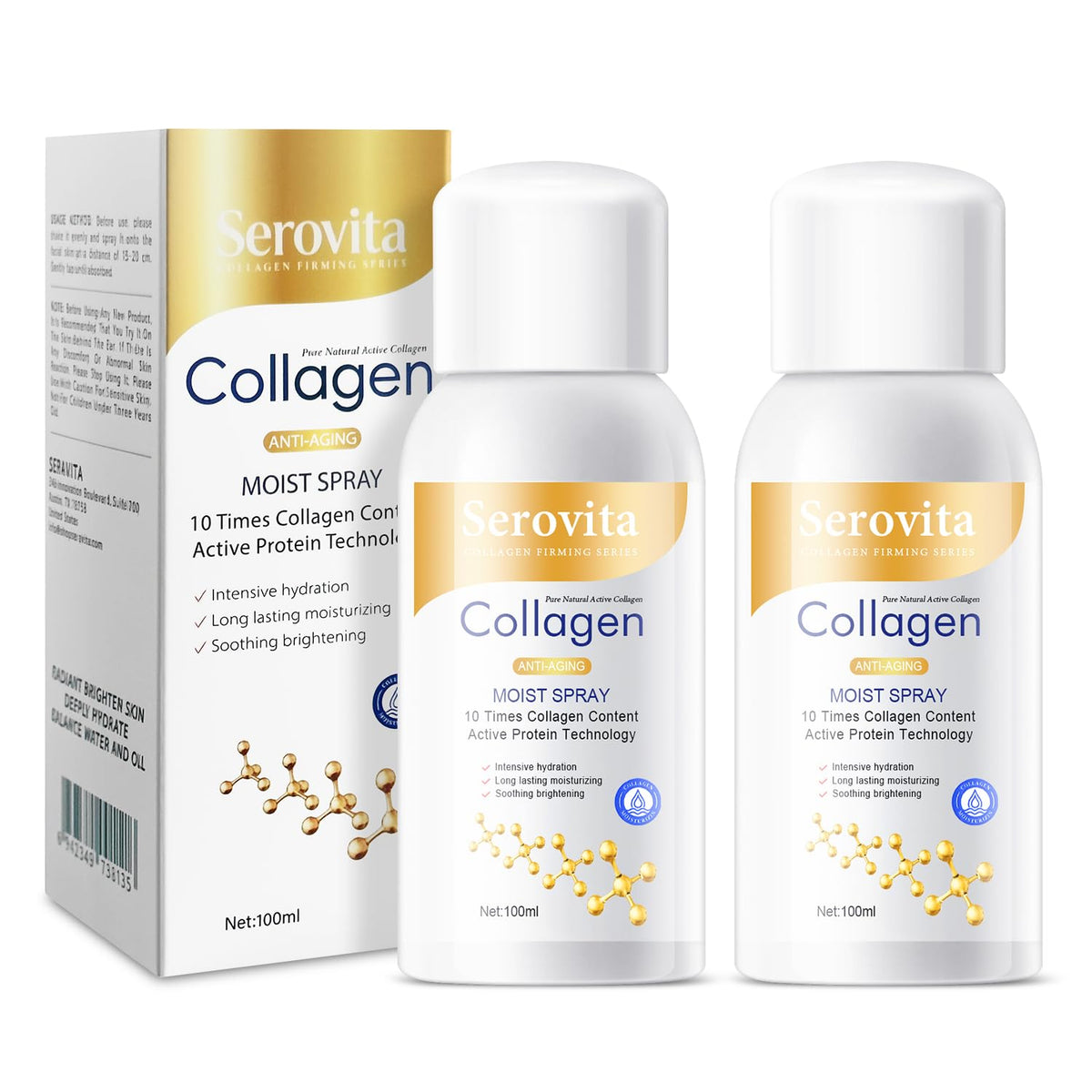 Serovita front packaging showing bottle and product name for recognizable shelf appeal