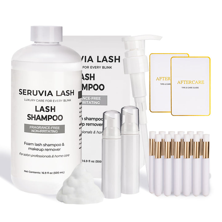 Seruvia Lash 500ml bottle front view showing professional refill solution benefit