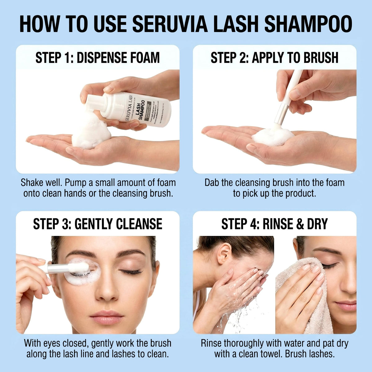 Seruvia Lash in salon lifestyle setting demonstrating professional application benefit