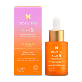 Sesderma bottle front packaging showing brand and brightening benefit