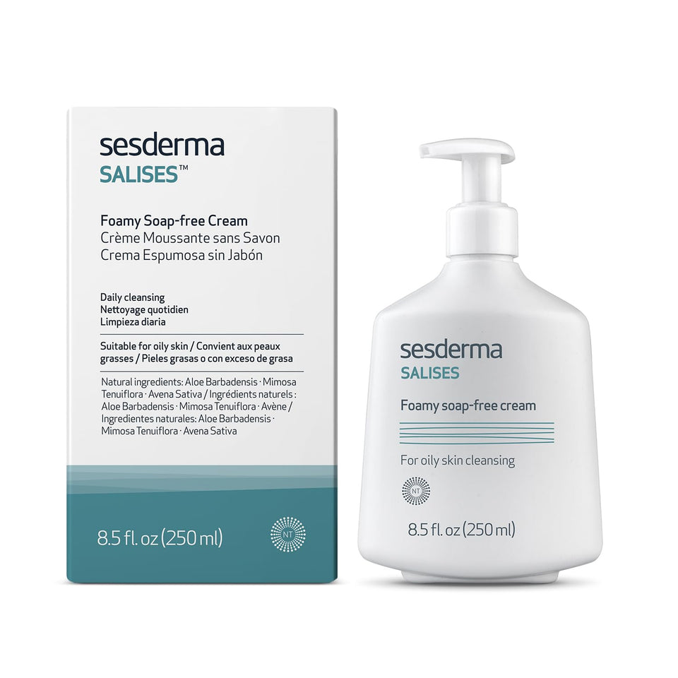 Sesderma front packaging showing cleanser and benefits