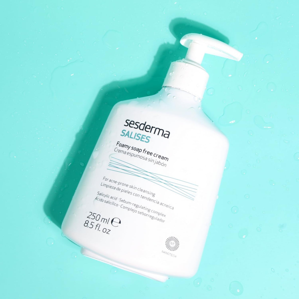 Sesderma close-up texture of cream-to-foam for effective cleansing