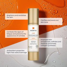 Sesderma gel texture close-up highlighting lightweight consistency and absorbency