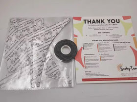 seskytan pack contents arrangement displaying three pieces and extra tape