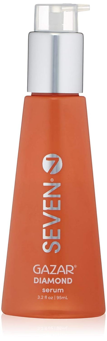SEVEN front packaging showing bottle and product name with glossy finish benefit