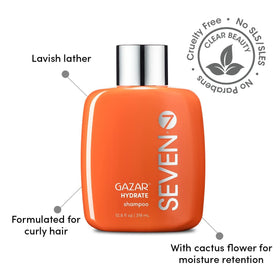 SEVEN creamy lather texture illustrating rich moisture and gentle cleanse