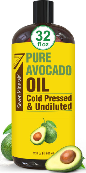 Seven Minerals bottle front label showing product benefits and purity