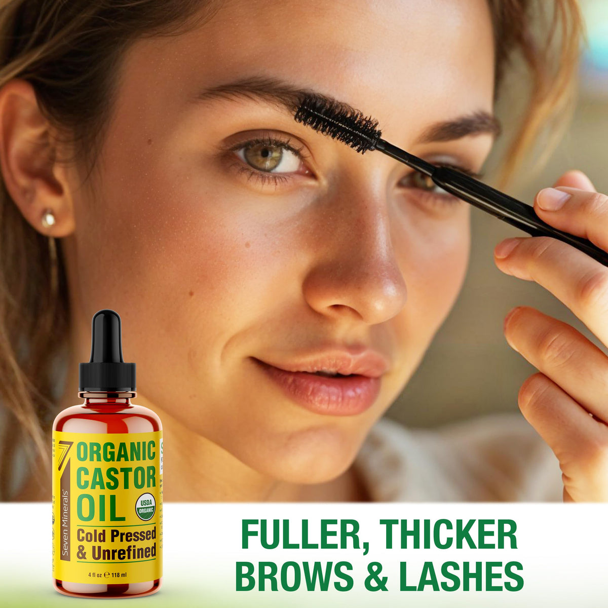 Seven Minerals oil texture close-up highlighting rich consistency and moisturizing benefit