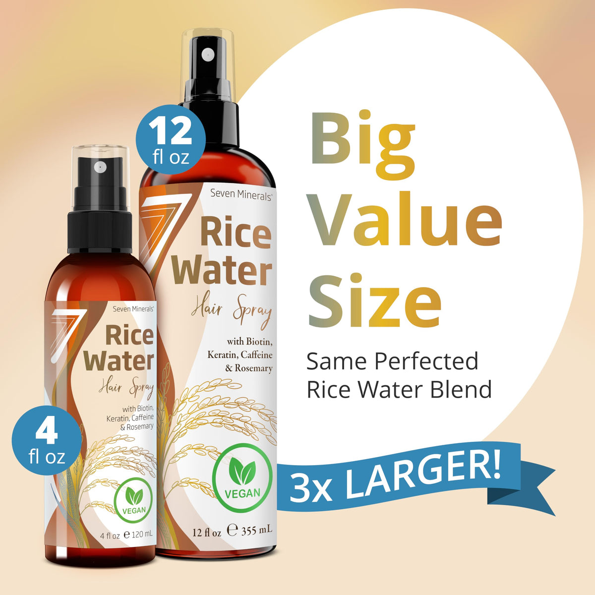 Seven Minerals close-up of the lightweight fermented rice water texture for quick absorption