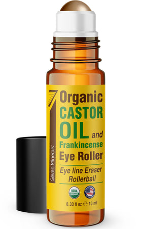 Seven Minerals front packaging of eye roller showing label and size benefit