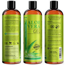 Seven Minerals being applied to hair mid‑lengths to reduce frizz