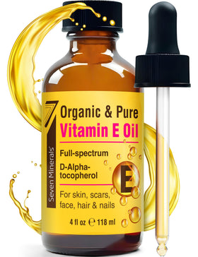 Seven Minerals bottle on bathroom shelf in routine setting for daily nourishment
