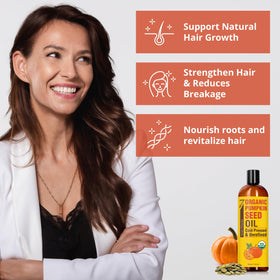 Seven Minerals applied to hair with visible improved shine and manageability benefit