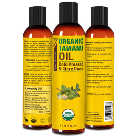 Vanity scene with Seven Minerals Tamanu Oil implying daily skincare routine