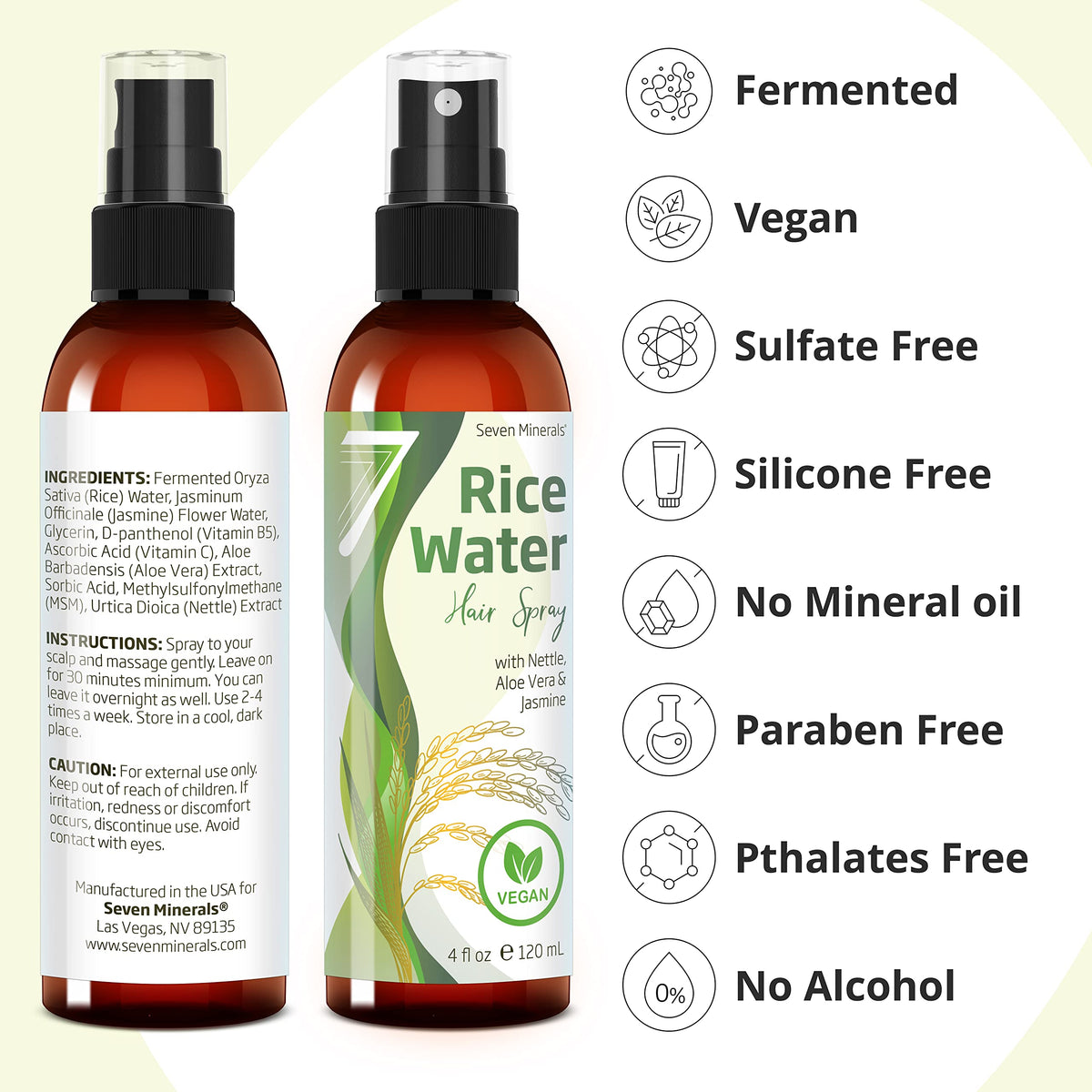 Seven Minerals texture droplet of liquid showing lightweight, non-greasy formula