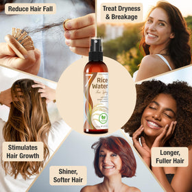 Seven Minerals spray texture on hair strands for lightweight nourishment