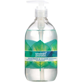 Seventh Generation front packaging showing eight 12 fl oz bottles and clean countertop benefit
