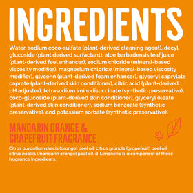 Seventh Generation fresh mandarin and grapefruit botanicals highlighting natural scent