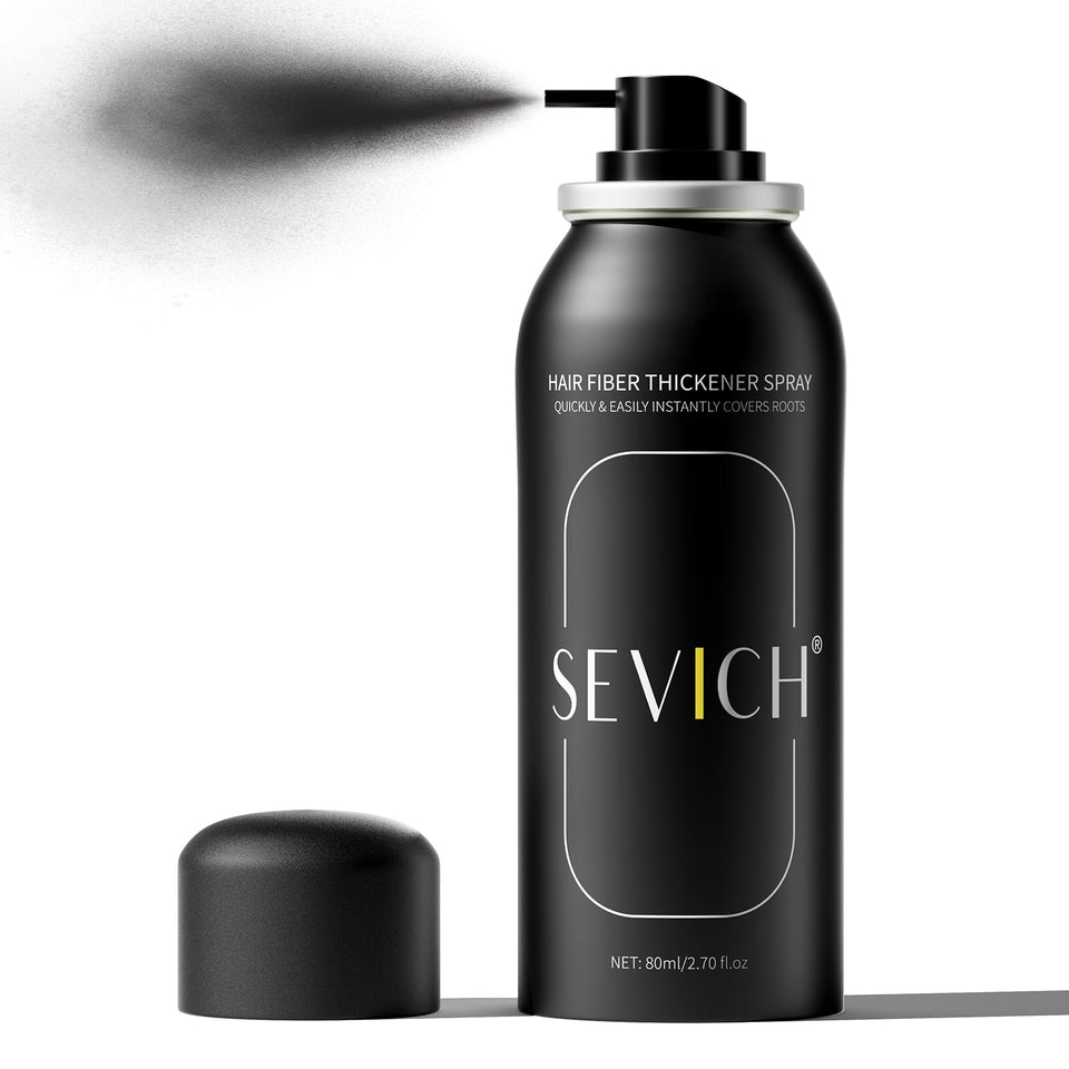 SEVICH front view of 80ml bottle showing branding and black shade benefit